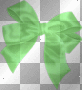 Vintage Bow deco scrap lime green EndlessImpressions