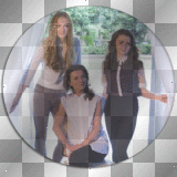 Michelle Fairley (Catelyn Tully), Sophie Turner (Sansa Stark) and Maisie Williams (Arya in Game of Thrones transparent) [nermai]