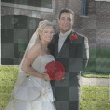 Couple Julie's Wedding Stamp