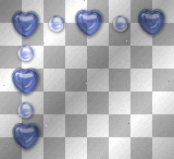 soave frame vintage heart pearl blue