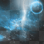 Lightning With Glitter Moon BG~Blue©mousey2013