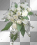 lily of the valley and white roses