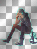 Anime Boy *Blue Neon-frame*[SleepyDreamerity]