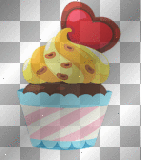CUPCAKE RAINBOW EMO SCRAP