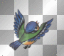 FUNNY FANTASY BIRD BLUE GREEN
