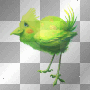 FANTASY FUNNY BIRD GREEN
