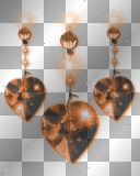 Hanging Jewel Hearts - TracyMcGibbon