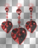 Hanging Jewel Hearts - TracyMcGibbon