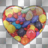 EMO HEART CANDY RAINBOW
