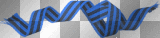 EMO BOW RIBBON BLUE