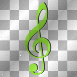 EMO MUSIC NOTE GREEN