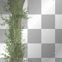 GOTHIC COLUMN VINTAGE BRANCHES GREEN LEAVES