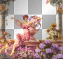 woman in a garden