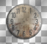 Vintage fantasy button clock