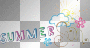 Text Summer sun rainbow