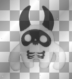 Emo creature toy skull
