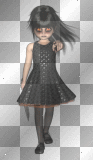 Fantasy gothic doll black