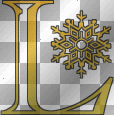 artemia transparent alphabet flakes-gold letter-lettre-L