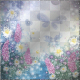 Animated background spring flowers
