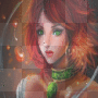 Redhead Woman With Green Eyes!!!LW