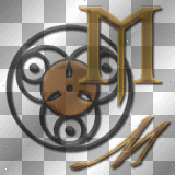 artemia transparent alphabet steampunk-letter-lettre-M
