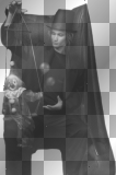 Man with a puppet transparent [nermai]
