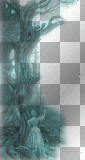 fantasy, tree, strange_frame, gothic, transparent_turquoise