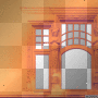 artemia-transparent deco house-front-window(s) antiquity-statue(s) orange