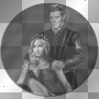 Caroline Forbes (Candice Accola) and Klaus (Joseph Morgan in The Vampire Diaries transparent picture) [nermai]