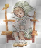 child vintage  girl background