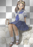 anime girl transparent child