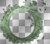 Vintage frame deco scrap green EndlessImpressions