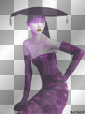 artemia transparent fashion-woman-asia-with-hat purple