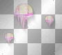 Jellyfish pink yellow