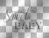 soave text sweet baby white