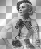 soave woman vintage black white