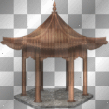soave  deco oriental brown background