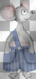 Fantasy mouse house blue