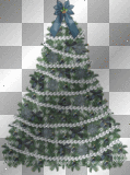 CHRISTMAS TREE ORNAMENT BLUE