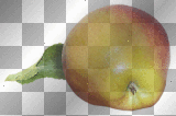 Red yellow apple fruit