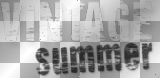 black white vintage summer words