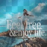 woman summer enjoy life feel free