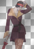 artemia transparent vintage art-deco woman-design