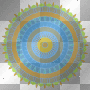 Circle mandala blauefee1976 Deco Anime Background transparent blue green orange beige 