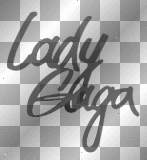 Lady Gaga Text black