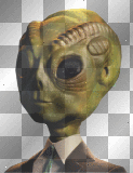 artemia transparent alien-man-buste SF-futuristic-fantasy