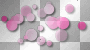 BUBBLES CIRCLES DOTS PINK OVERLAY