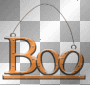 soave text halloween boo orange