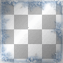 soave frame snowflake winter blue white