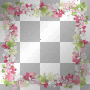 soave frame flowers spring scrap pink green white